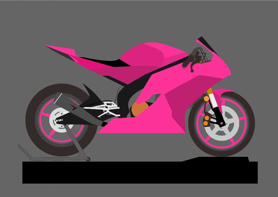 Motor sport pink vehicle