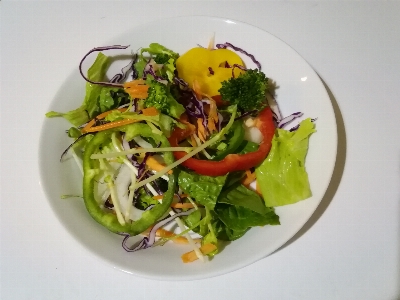 Vegetable dish garden salad food Photo