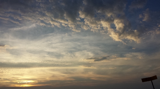 Clouds sky blue white Photo