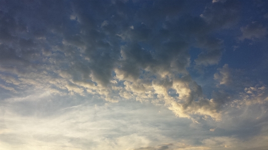 Clouds sky blue white Photo