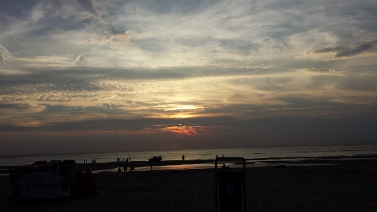 Beach sunset sea sand Photo