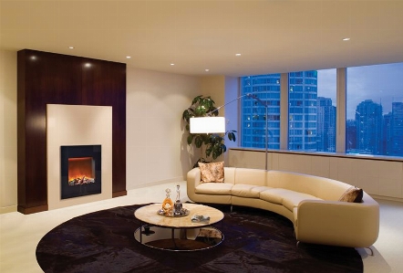 Electric fireplace living room Photo