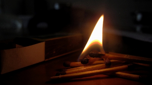 Matches fire light wood Photo