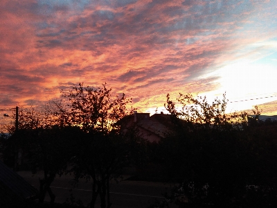 Sky cloud afterglow sunset Photo