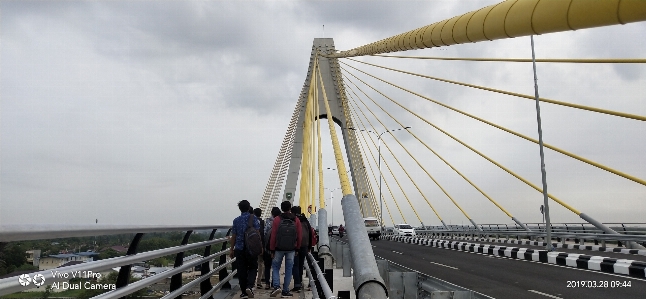 Indonesia cable stayed bridge extradosed Photo