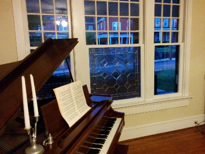 Piano baby grand candle Photo