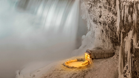 Фото вода падать зима ниагара