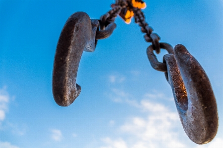 Photo Crochets
 ciel bleu usine