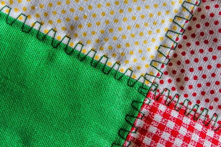 Patchwork
 grün handarbeit
 textil Foto