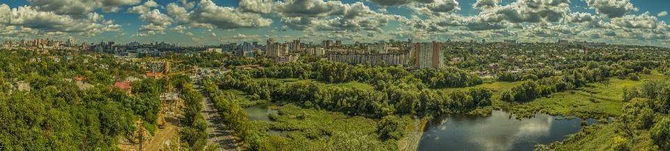 Verde panorama natura area metropolitana
