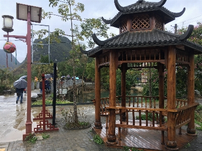 Travel gazebo chinese architecture place of worship Photo