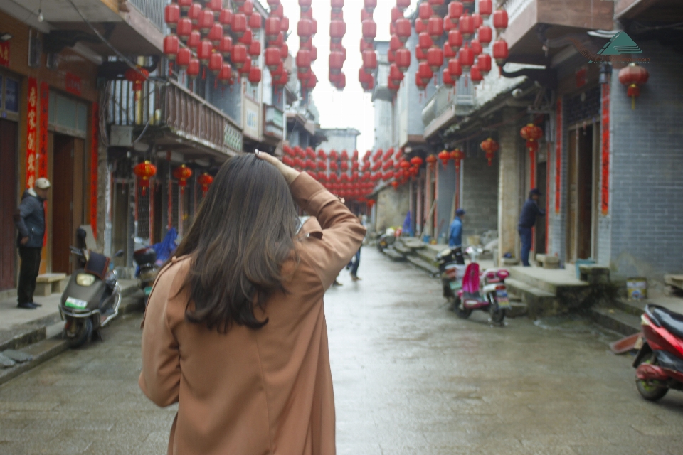 旅行 中国 街 スナップショット