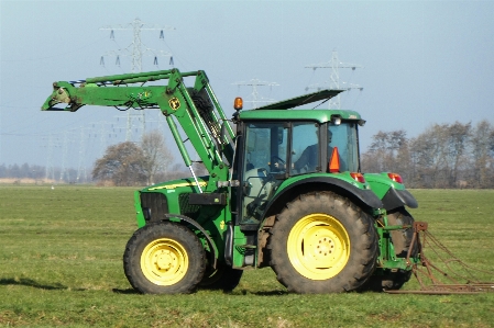 Tractor agricultural machine pasture Photo