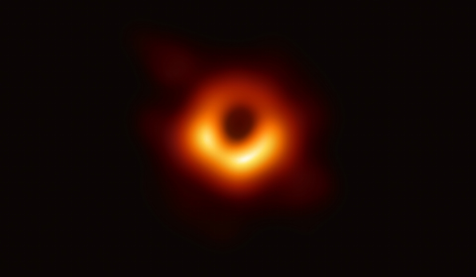 Black hole orange light heat