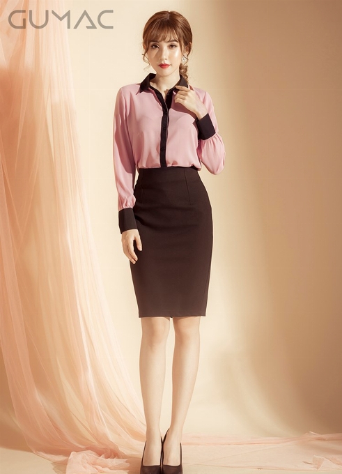 Fashion clothing pencil skirt waist