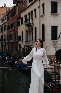 Model wedding bride posing Photo