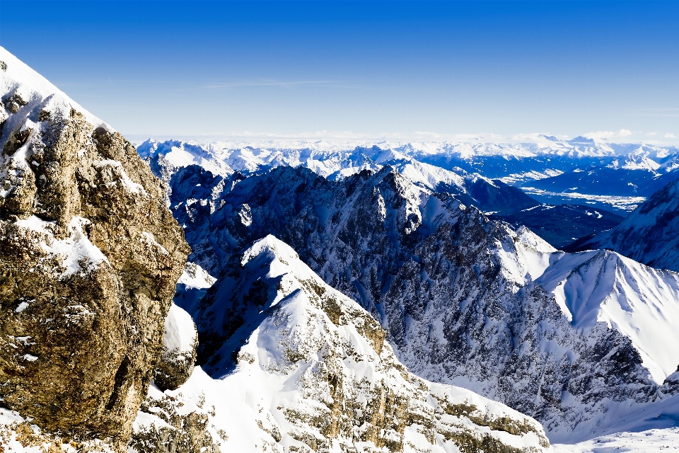 Mountains alps winter snow