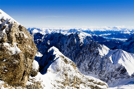 Mountains alps winter snow Photo