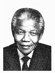 Nelson mandela
 siluet politik Fotoğraf