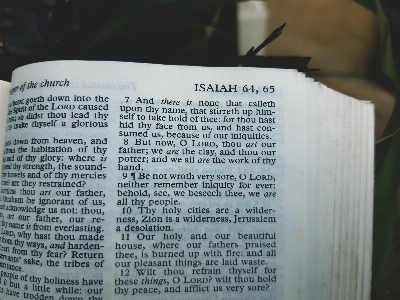 Bible scripture isaiah prophet Photo