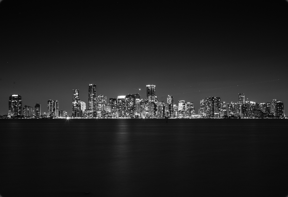 Miami beach skyline buildings