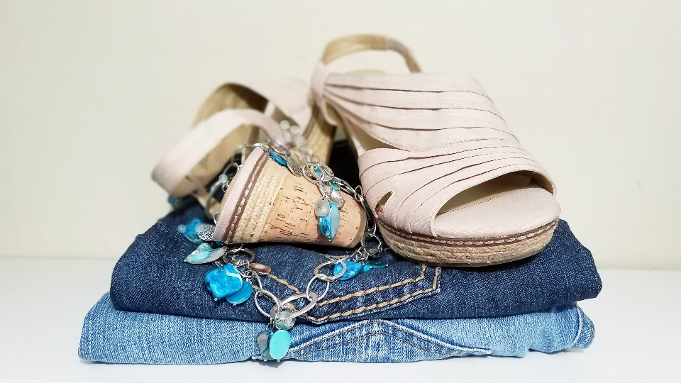 Shoes fashion jeans jewelry