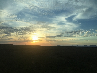 Sunset sole sky cloud Photo