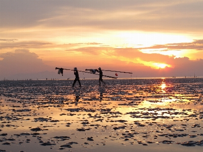 Sunrise beach sky sunset Photo