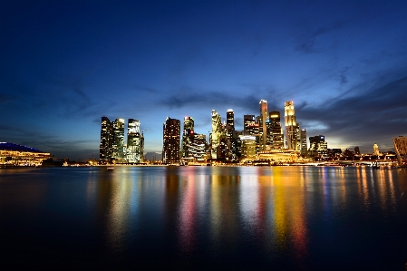 City night cityscape metropolitan area Photo