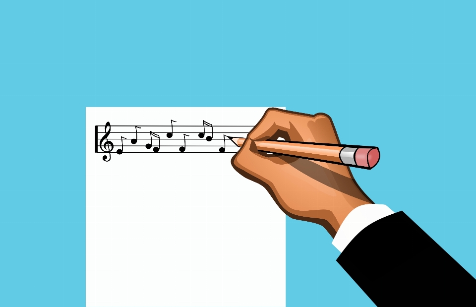 Write music note composer