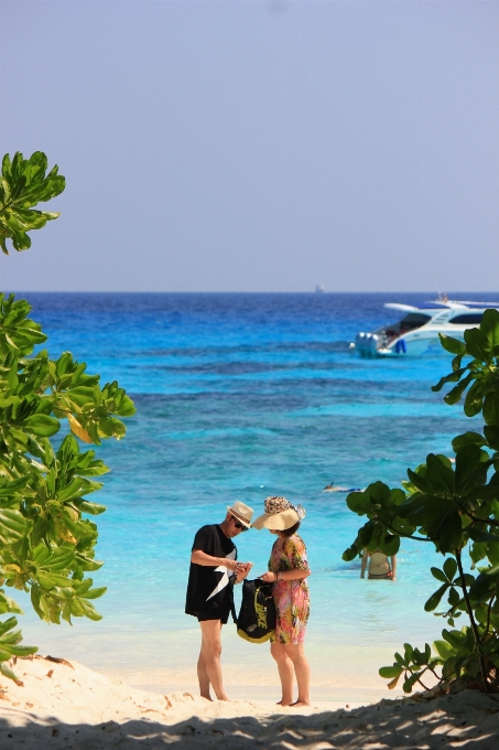 Strand urlaub himmel ozean