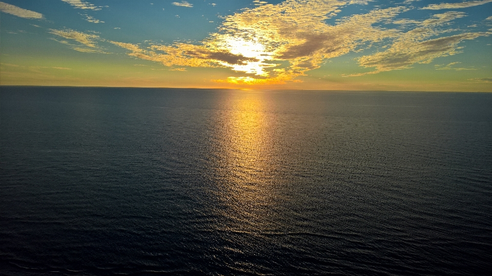 Sea horizon sky body of water