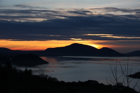 Sea sky afterglow sunset Photo