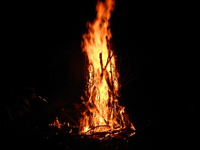 Fire flame bonfire heat Photo