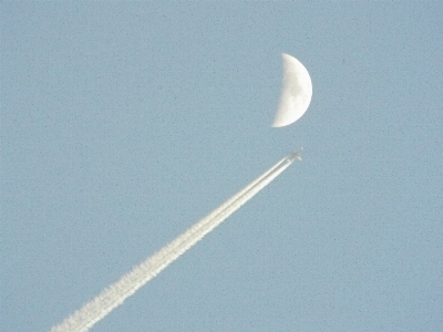 Moon daytime white sky Photo