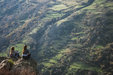 Foto Cewek-cewek di luar gunung hutan