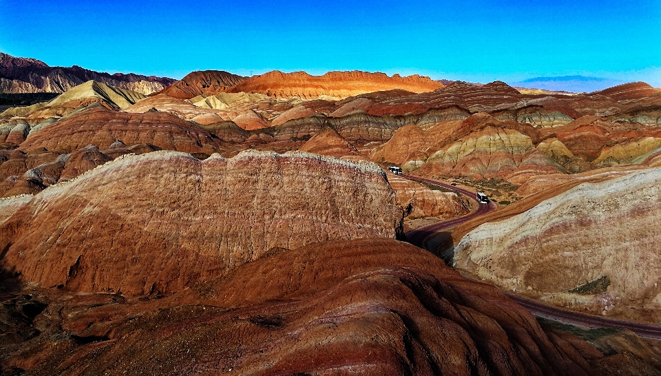 Natural badlands rock nature