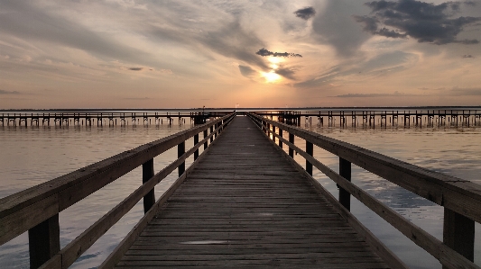 Natural pier sky horizon Photo