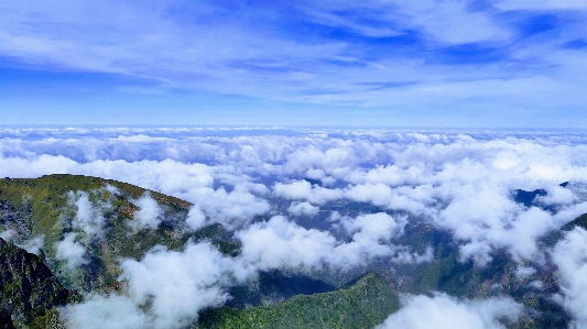 Natural sky cloud mountainous landforms Photo