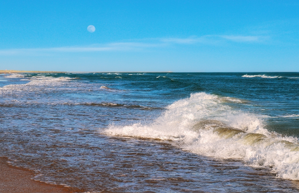 Moon ocean wave body of water