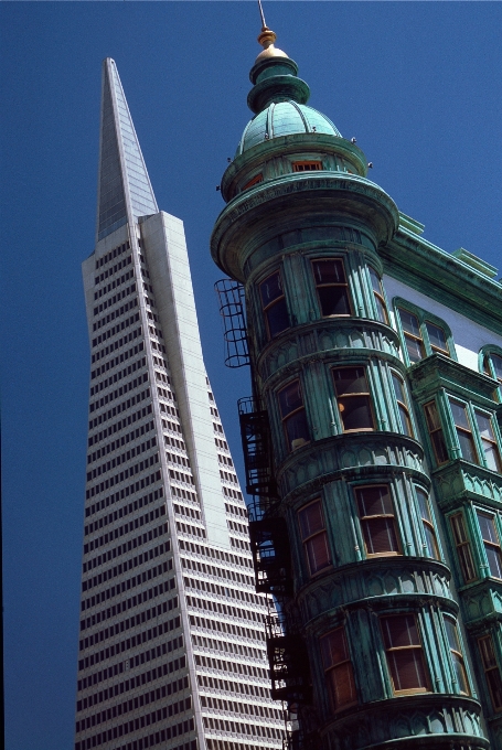 San francisco contraste viejo y nuevo
 arquitectura