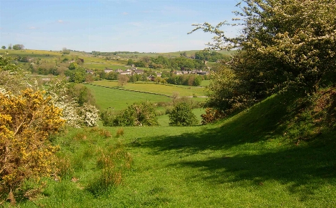 Country village england natural landscape Photo