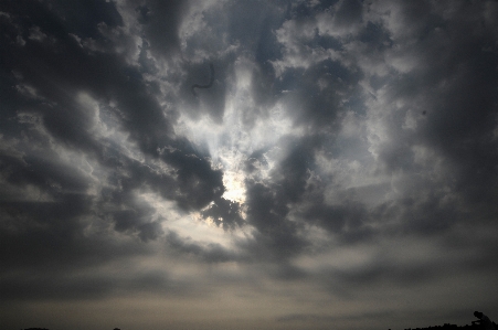 Foto Pantai awan lanskap langit