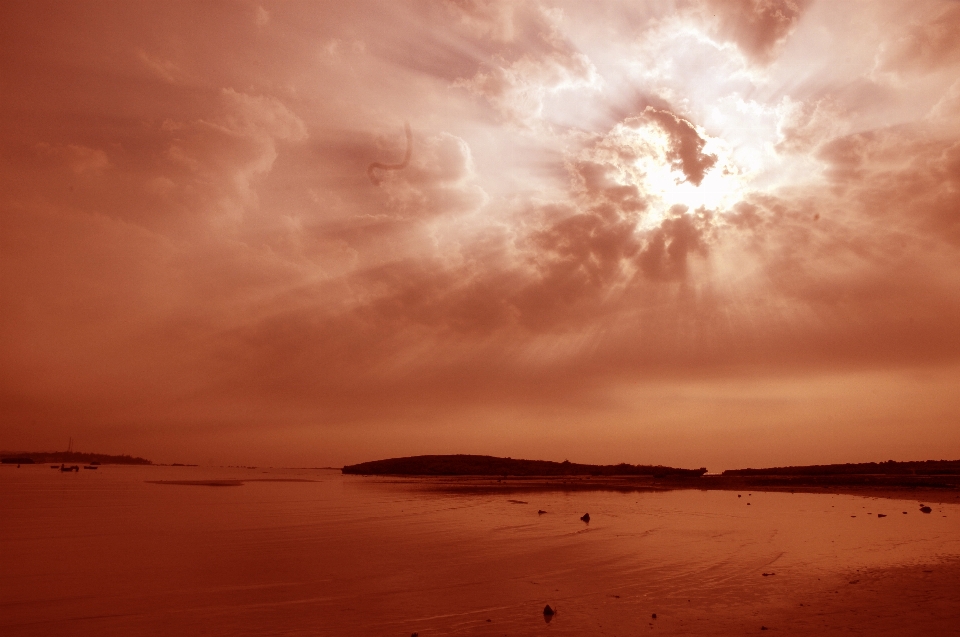 Beach cloud landscape sky