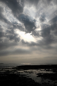 Foto Pantai awan lanskap langit