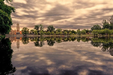 Natural reflection sky body of water Photo