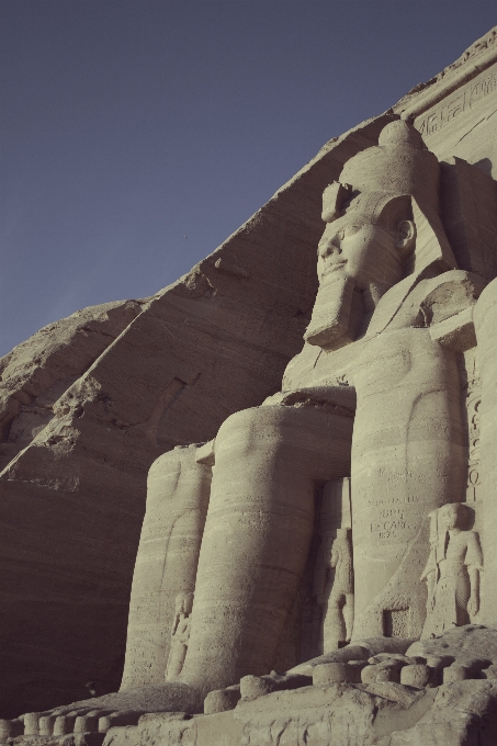 Ancient sculpture stone dust