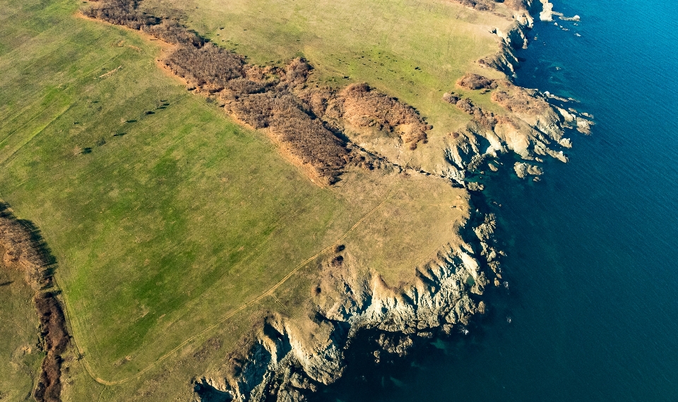 Coast see aerial photography natural landscape