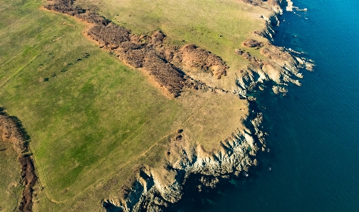 Coast see aerial photography natural landscape Photo