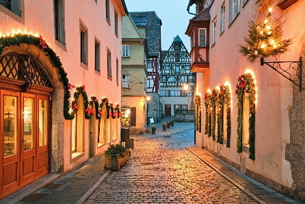 Italia town street cobblestone Photo